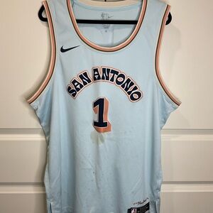 Victor Wembanyama 2024-25 Spurs Nike City Edition Swingman Jersey Size 56